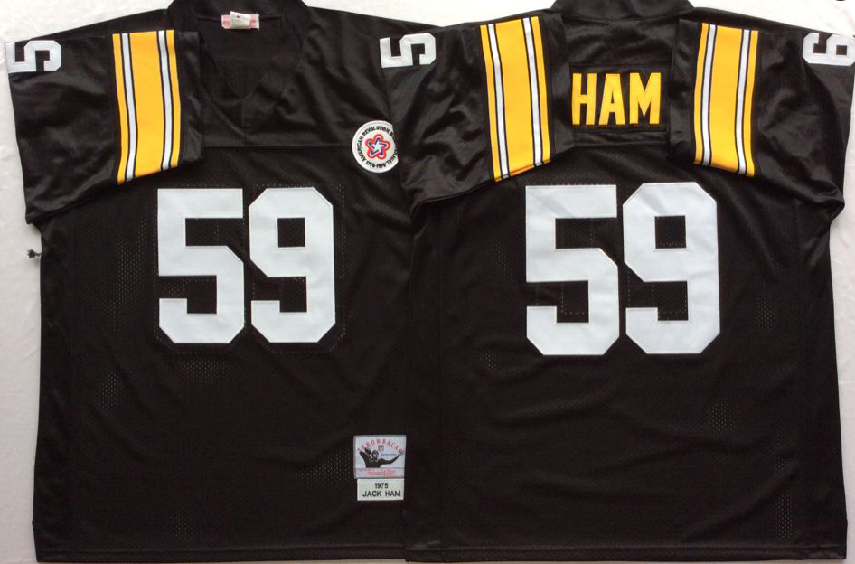 Men NFL Pittsburgh Steelers #59 Ham Mitchell Ness jerseys
